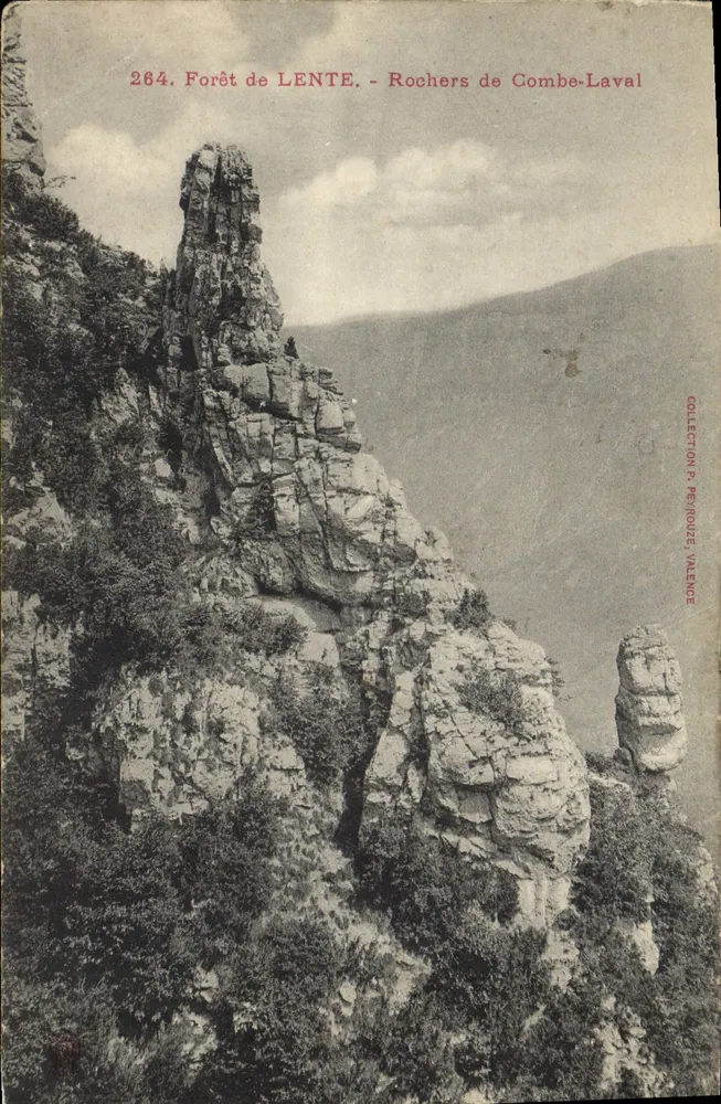Floresta de LENTE - Rochas de Combe-Laval — Coleção P. PEYROUZE, VALENCE, n°264 - Frente