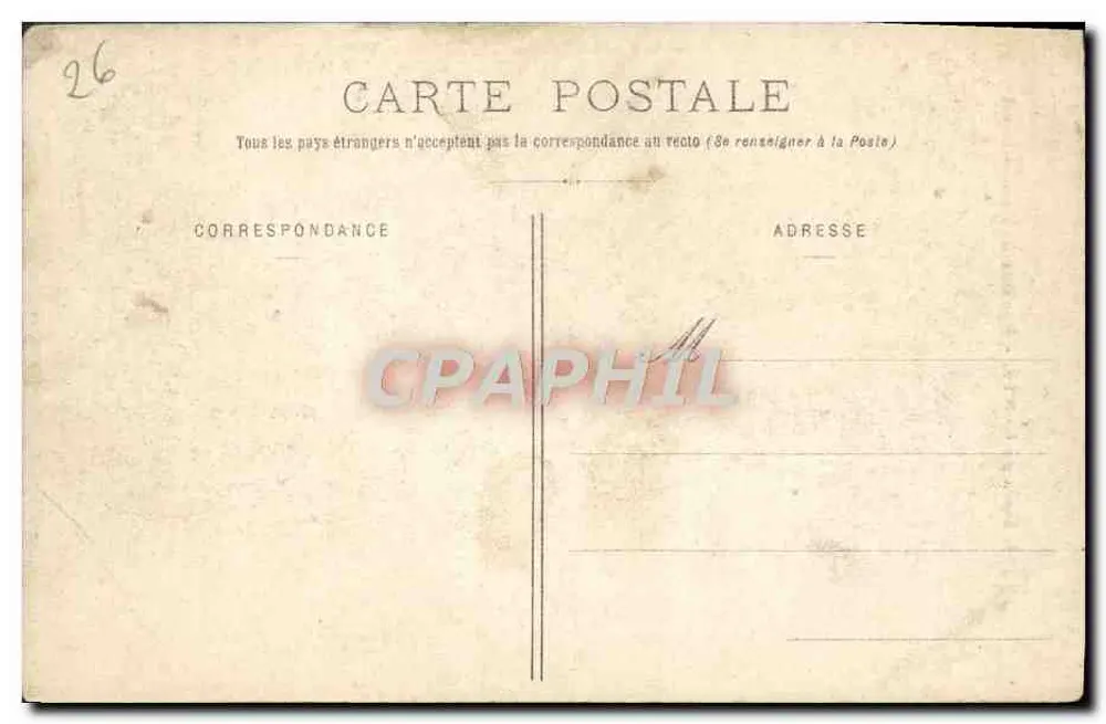 Floresta de LENTE - Rochas de Combe-Laval — Coleção P. PEYROUZE, VALENCE, n°264 - Verso