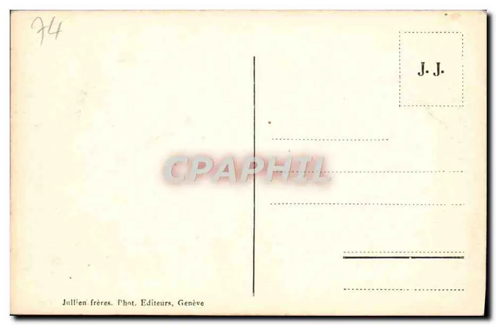 Glaciar de Argentières — vista panorâmica — J. J. 6656 - Verso