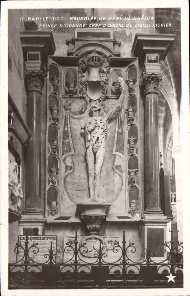 Bar-le-Duc — Mausoleum des René de Châlon, Prinz von Oranje — Meisterwerk von Libier Richier - Vorderseite