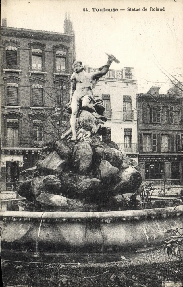 Toulouse — Estátua de Roland — Editor: Maison Viallys, n°54 - Frente