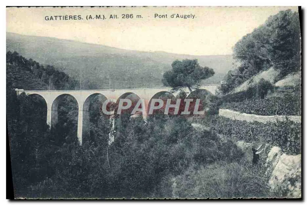 Gattières (A.M.) — Ponte de Augely - Frente