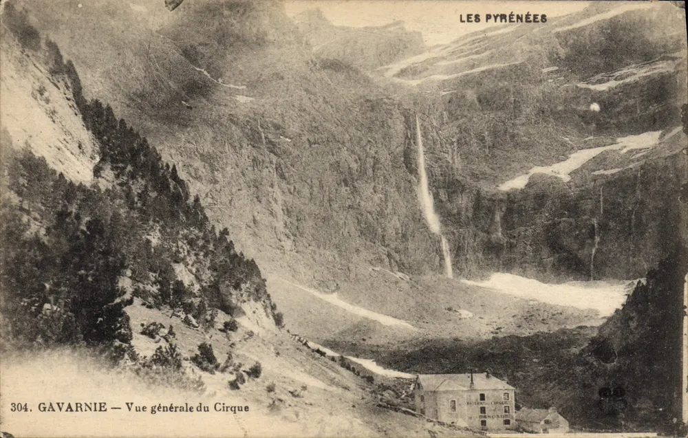 Gavarnie — Vista geral do Cirque — Editor: Impressora do Cirque, n° 304 - Frente