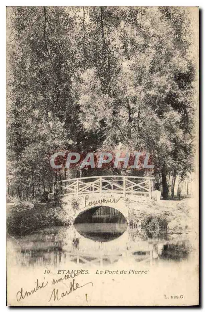 Etampes — Le Pont de Pierre — L. RES G. - Frente