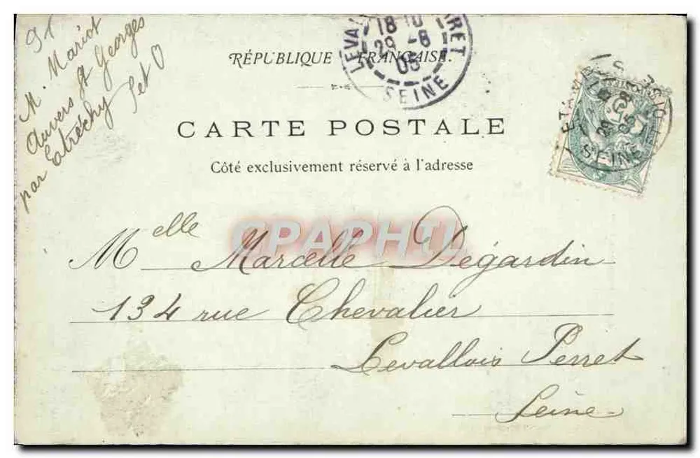 Etampes — Le Pont de Pierre — L. RES G. - Verso