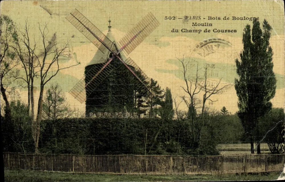 Paris - Bois de Boulogne — Moulin du Champ de Courses — éditeur imprimeur non visible, n° 502 - Vorderseite