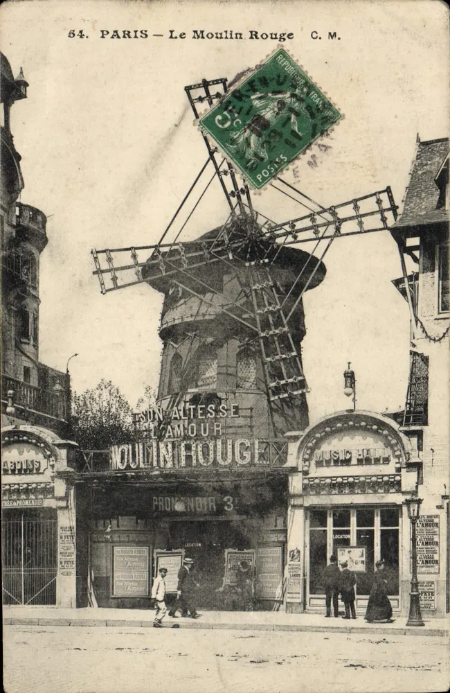 Paris — Le Moulin Rouge — C.M. số 54 - Mặt trước