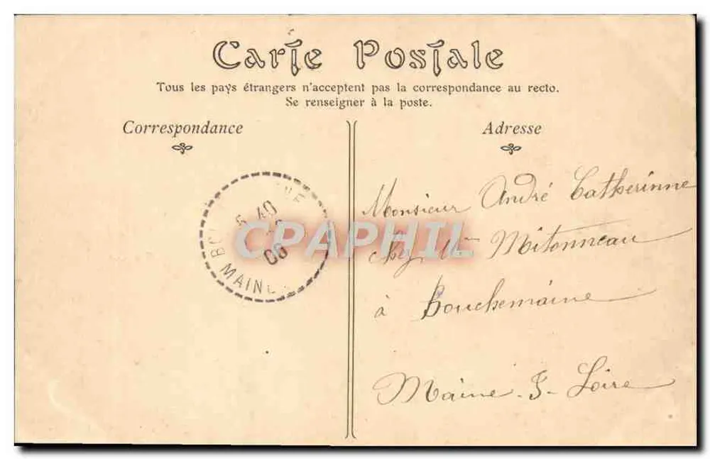 Paris — Die Kreuzung der Rue Lecourbe, Aufnahme vom Boulevard Pasteur — ND Phot, n° 1479 - Rückseite