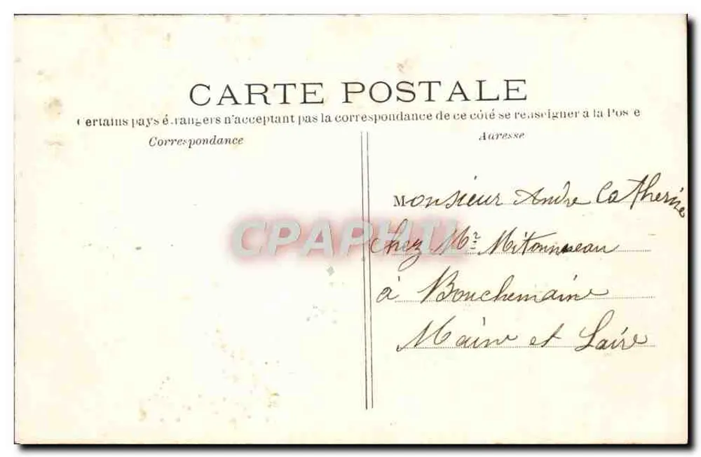 Paris — O Boulevard Pasteur e o Metropolitano — Editor CM, n°487 - Verso