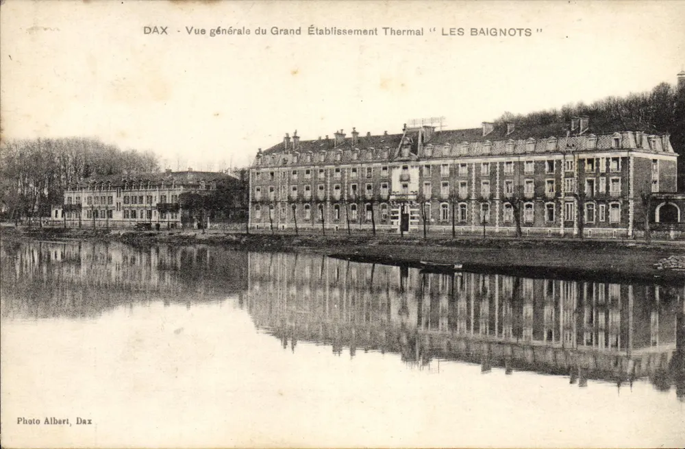 Dax — Allgemeiner Blick auf das große Thermalbad "Les Baignots" — Photo Albert, Dax - Vorderseite