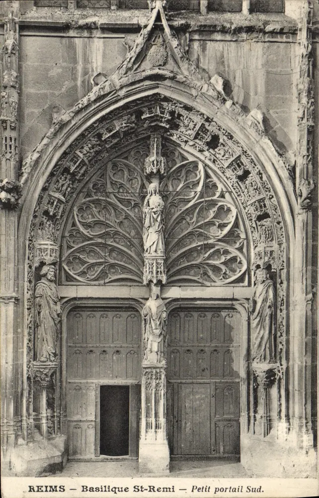 Reims — Basilique St-Remi — Petit portail Sud. - Vorderseite