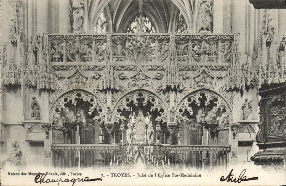 Troyes - Jubé der Kirche Ste-Madeleine — Maison des Magasins Réunis, Troyes, n°7 - Vorderseite
