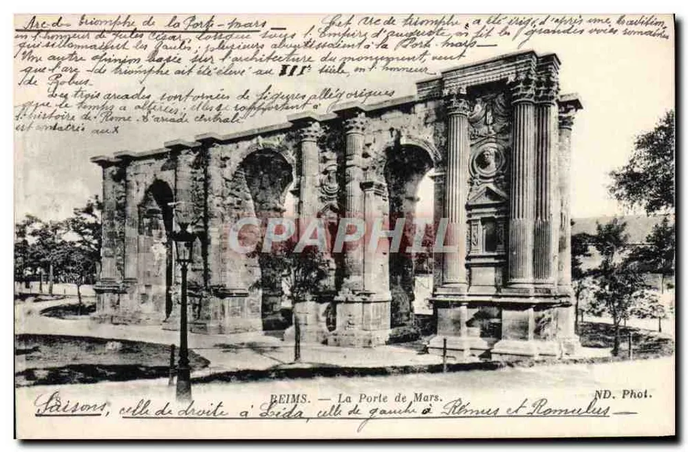 Reims — A Porta de Marte. ND. Fot. - Frente