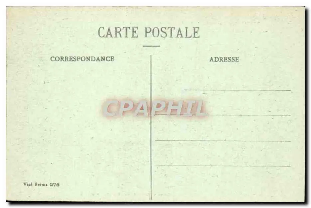 Reims während seiner Bombardementsjahre 1914-1917 — Die Kathedrale - Am Apsis, Detail der umgestürzten Obergalerie — Sammlung G. Dubois, Reims - Rückseite