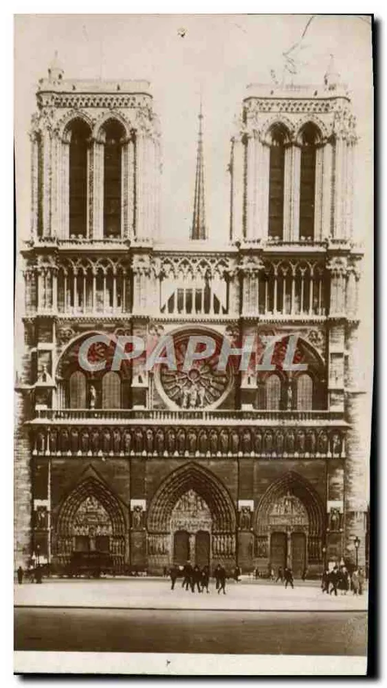 Notre-Dame de Paris — façade gothique — éditeur CPAPHIL, n° 30 - Awers