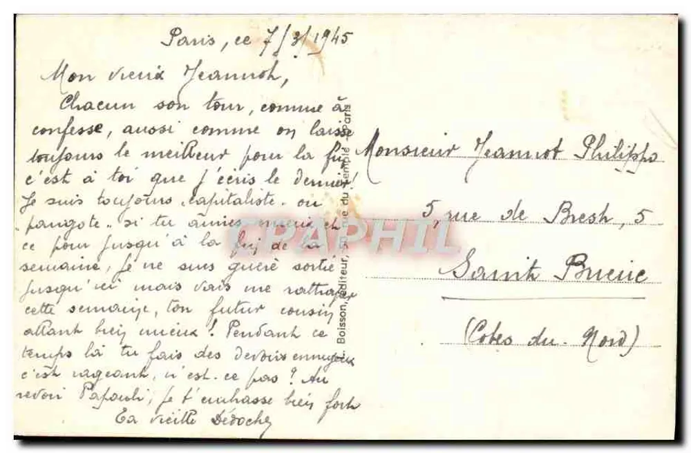 Parijs — Kathedraal Notre-Dame — J. H. - Achterkant