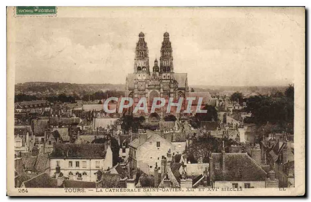 Tours — Kathedrale Saint-Gatien, 12. und 16. Jahrhundert — LL - Vorderseite