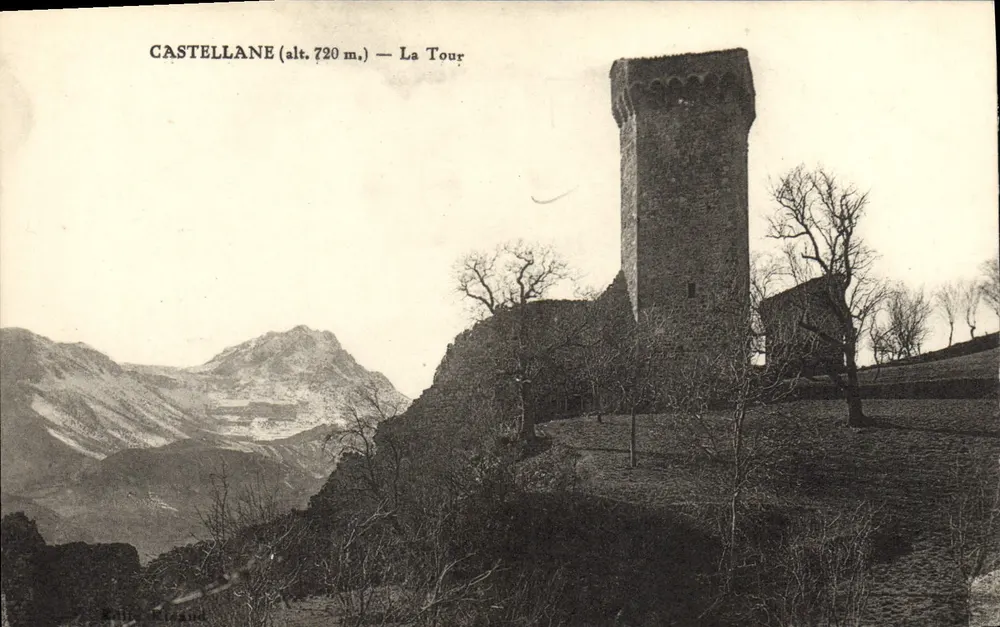 Castellane (alt. 720 m.) — A Torre — Editor: Rillieux - Frente