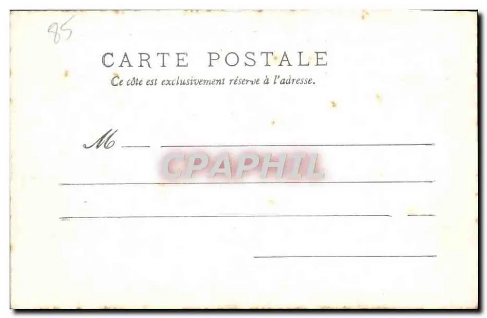 Tiffauges (Vendée) — Haupteingang des Schlosses — Verlag Fautrat, Cholet - Rückseite