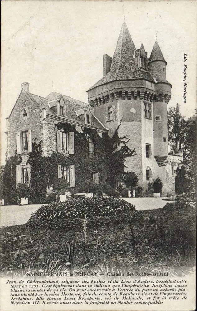 Saint-Germain-le-Prinçay — Castelo das Roches-Baritat - Frente