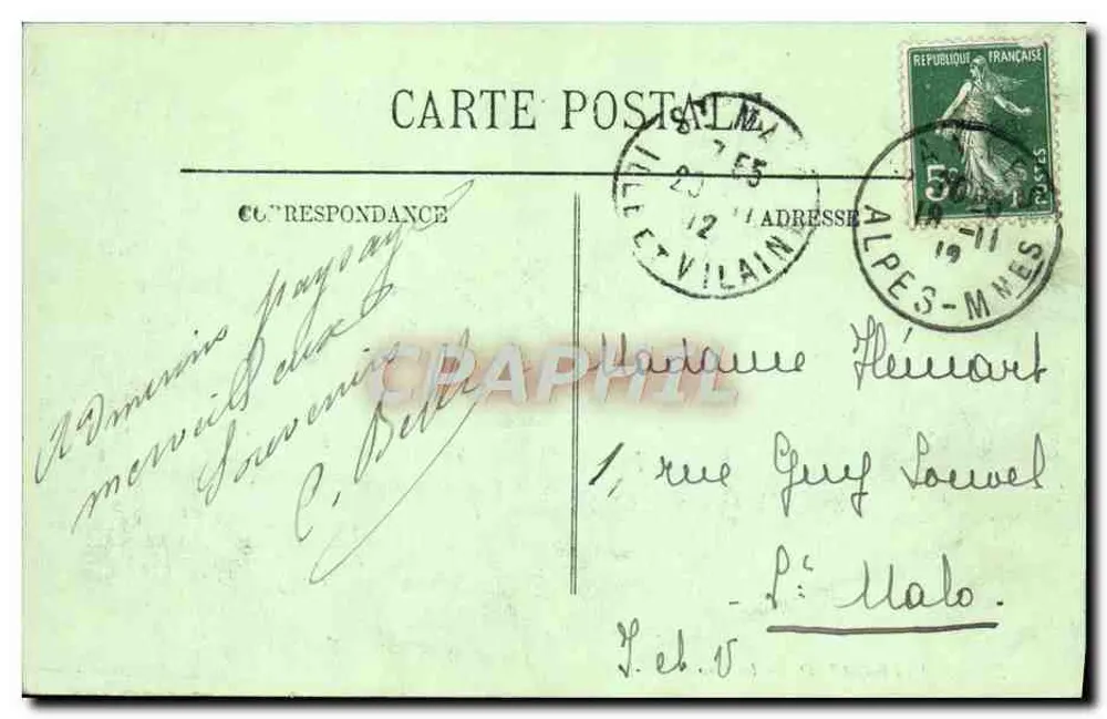 Monte-Carlo — Le Casino — LL. — n°36 - Verso