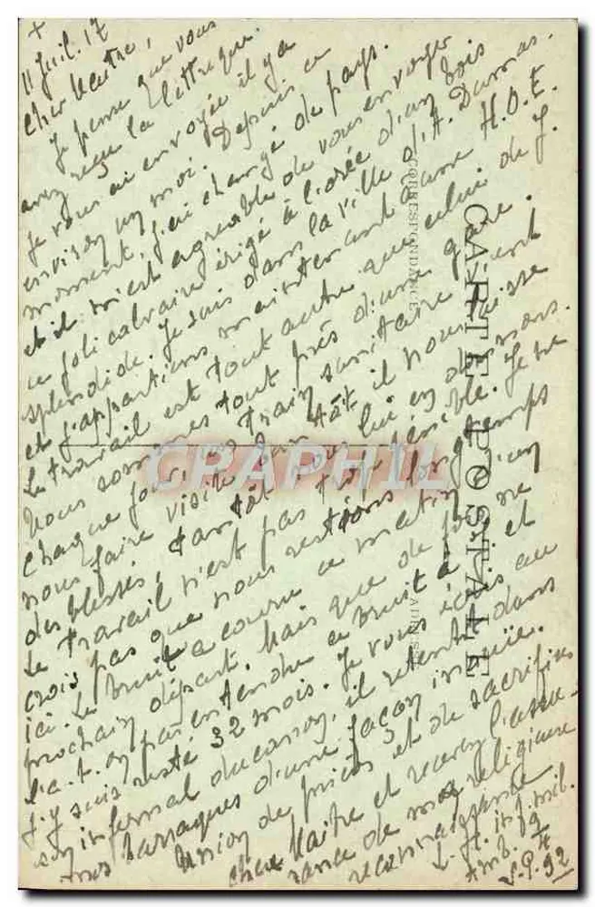 Villers-Cotterets - El Calvario — Risse, editor en Villers-Cotterets — Rep. int. n°11 - Reverso
