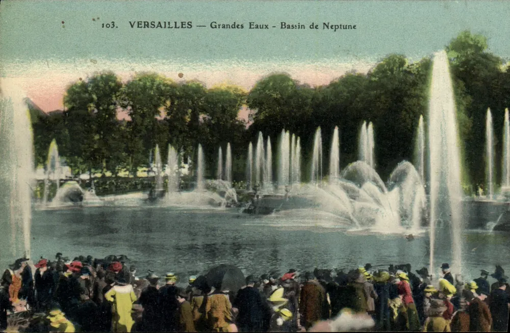 Versailles — Grandes Eaux — Bassin des Neptun — anonymer Verlag, Seriennummer 103 - Vorderseite