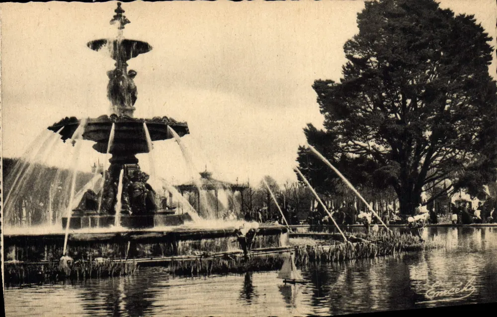 Angers — Der Bassin des Jardins du Mail — M. Chrétien et Fils, Verlag Nummer 127 - Vorderseite