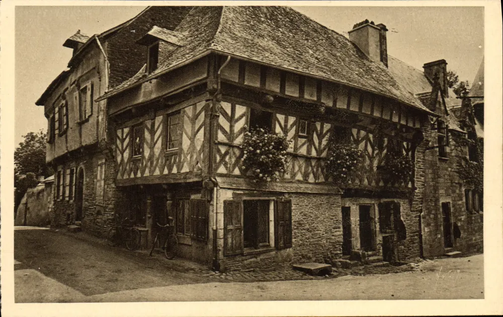 Josselin (Morbihan) — Altes Haus der Straße der Dreißig (1624) — Les Editions d'Art W.N., Paris - Vorderseite