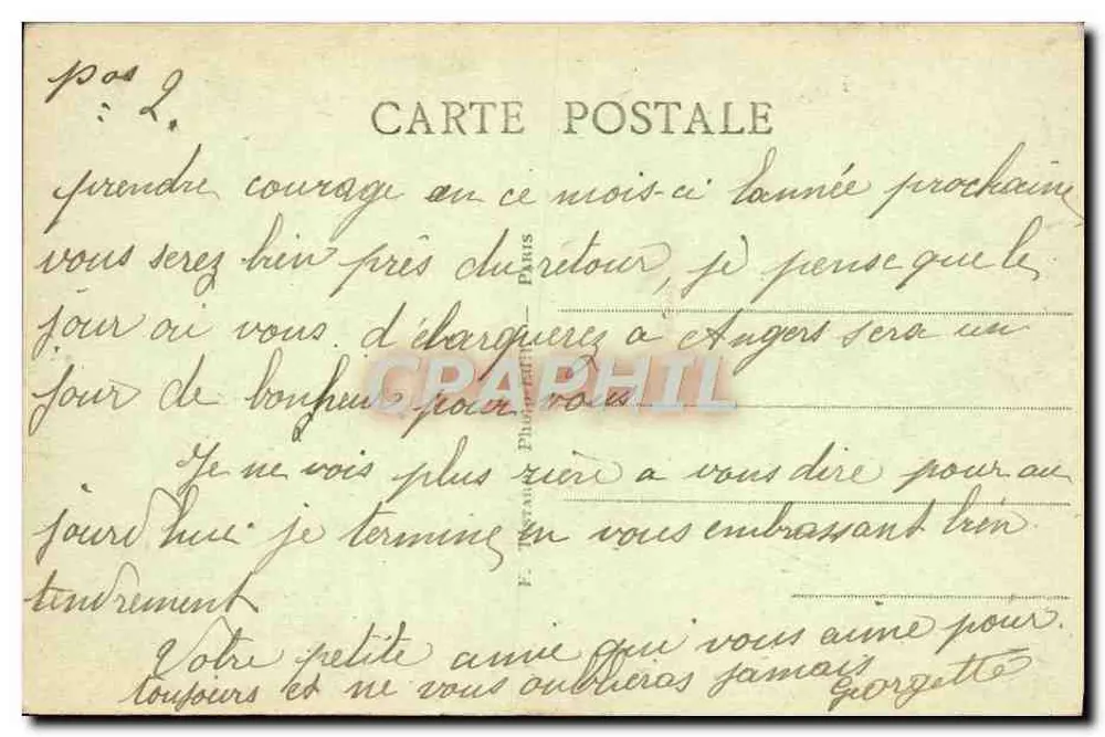 Bois de Boulogne - Pavillon d'Armenonville — E.M. n°5092 - Rückseite