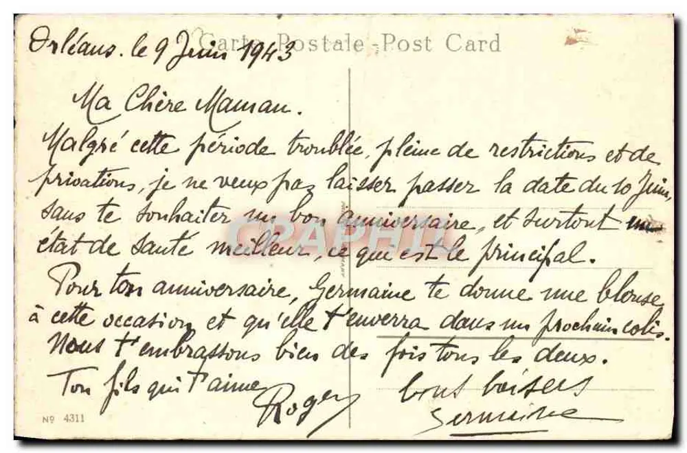 Flores alpinas — buquê variado — Carte Postale Post Card - Verso