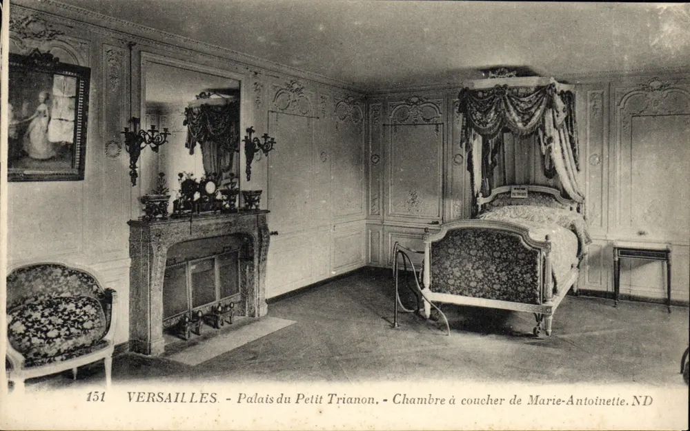 Versailles - Palais du Petit Trianon - Schlafzimmer von Marie-Antoinette. ND - Vorderseite