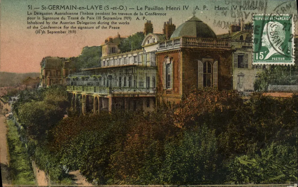 St-GERMAIN-en-LAYE (S-et-O.) — O Pavilhão Henri IV — A.P. — 10 de Setembro de 1919 - Frente