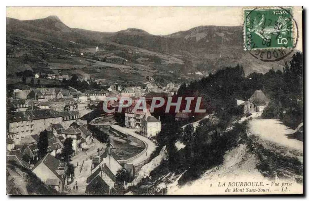 La Bourboule - Ansicht vom Mont Sans-Sourci — LL. — n°2 - Vorderseite