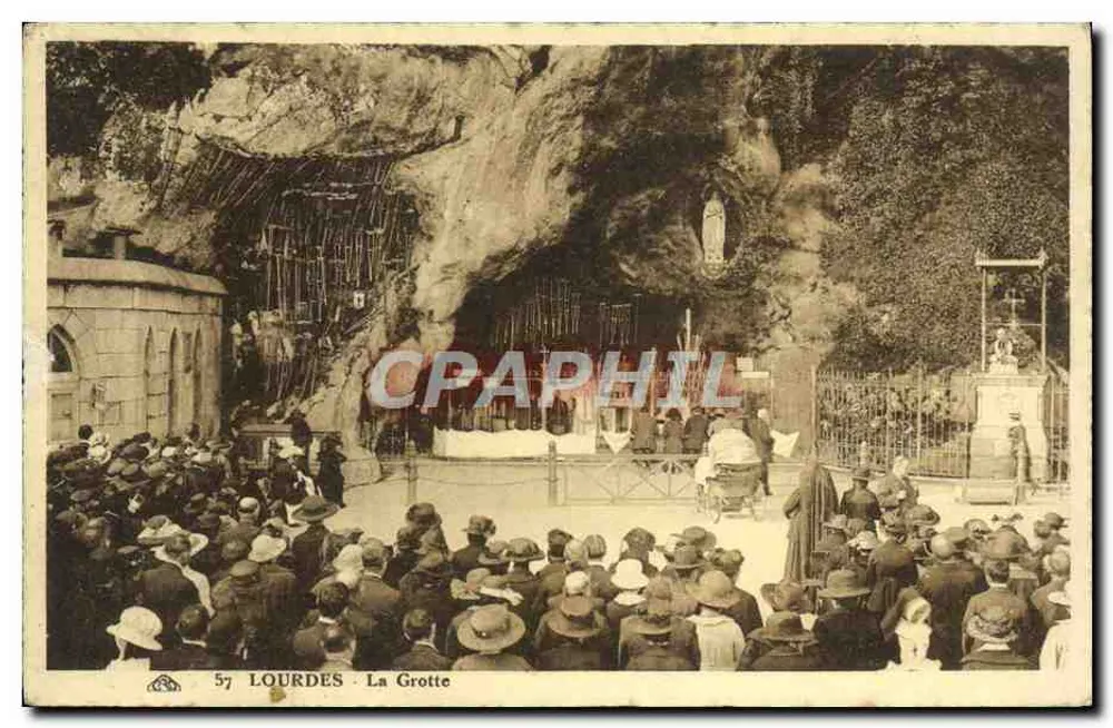 Lourdes - A Gruta — editor desconhecido, n° 57 - Frente