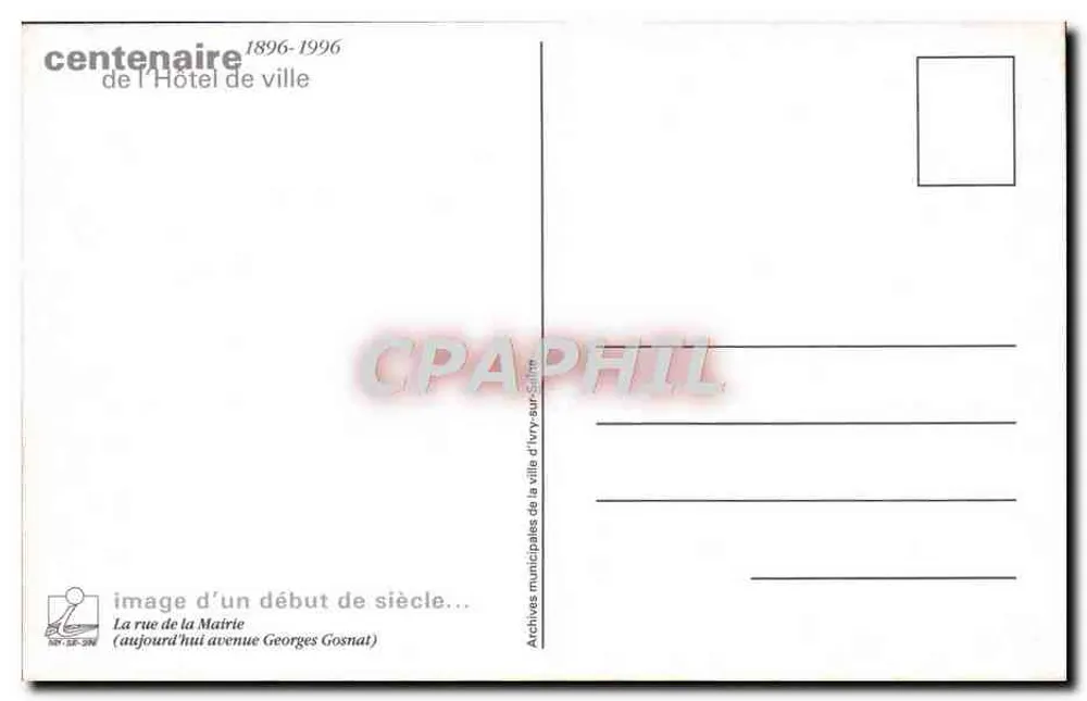 Ivry-sur-Seine — Rue de la Mairie — Verlag EID, Nr. 23 - Rückseite