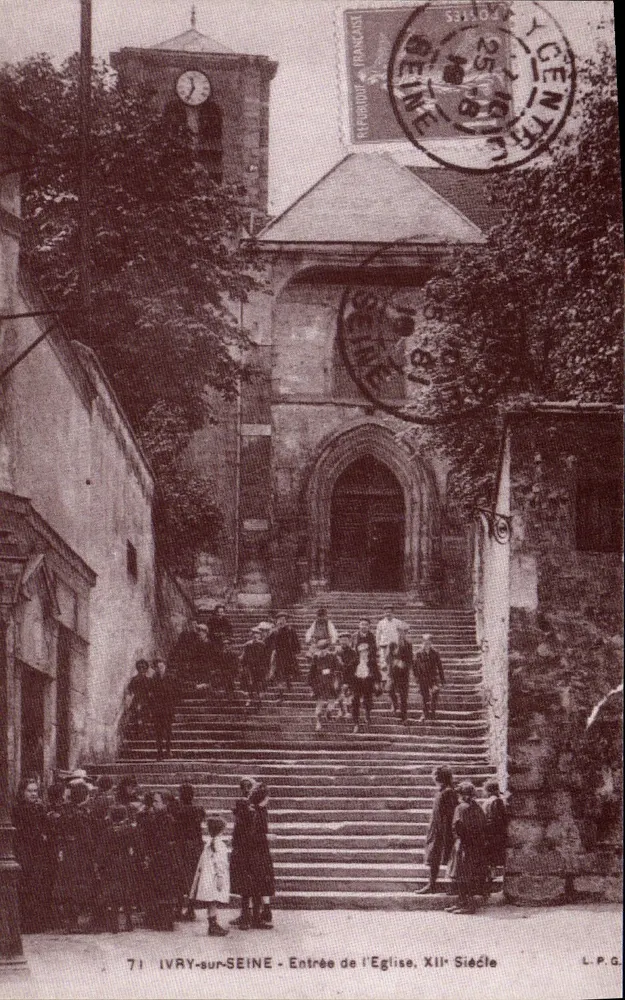 Ivry-sur-Seine - Eingang zur Kirche, 12. Jahrhundert — L.P.G. - Vorderseite