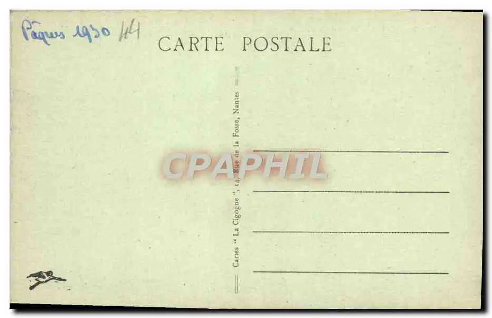 NANTES - Wewnętrzne wnętrze Zamku — pocztówka nr 178 - Rewers