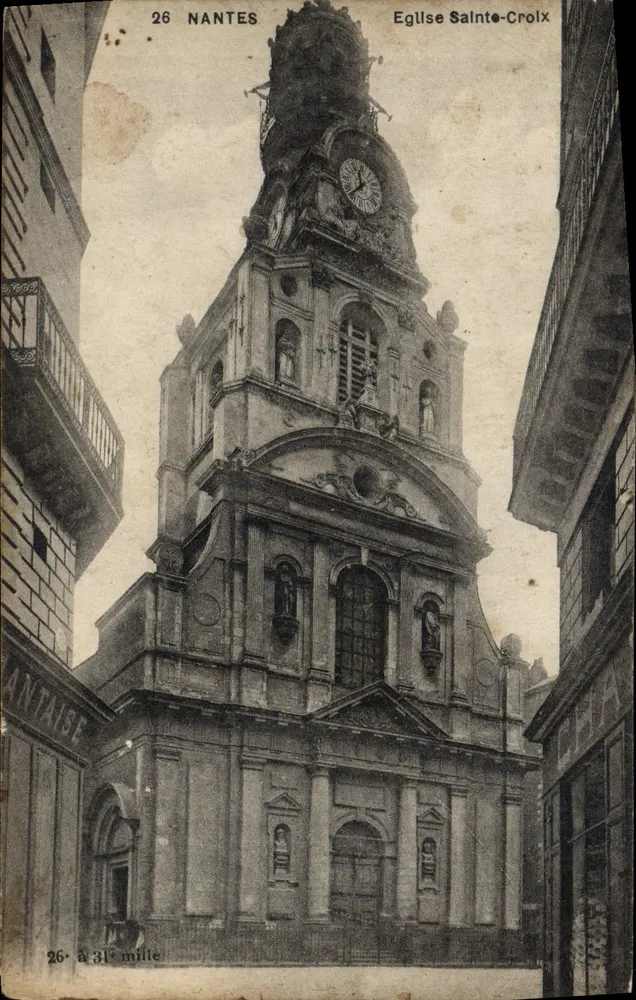 Nantes — Igreja de Santa Cruz — Editor à 31e mille, n°26 - Frente