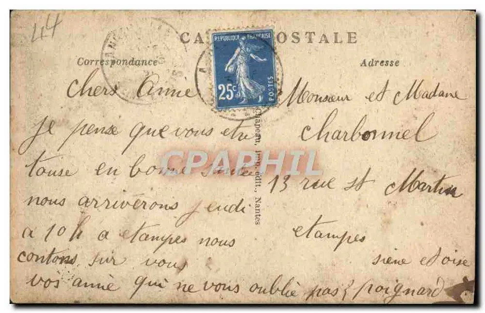 Nantes — Igreja de Santa Cruz — Editor à 31e mille, n°26 - Verso