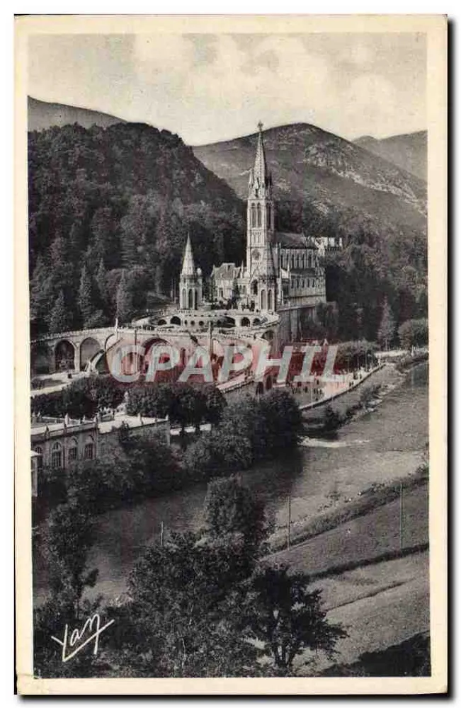 Lourdes — A Basílica e o Gave — Edição fotográfica Quinault - Frente
