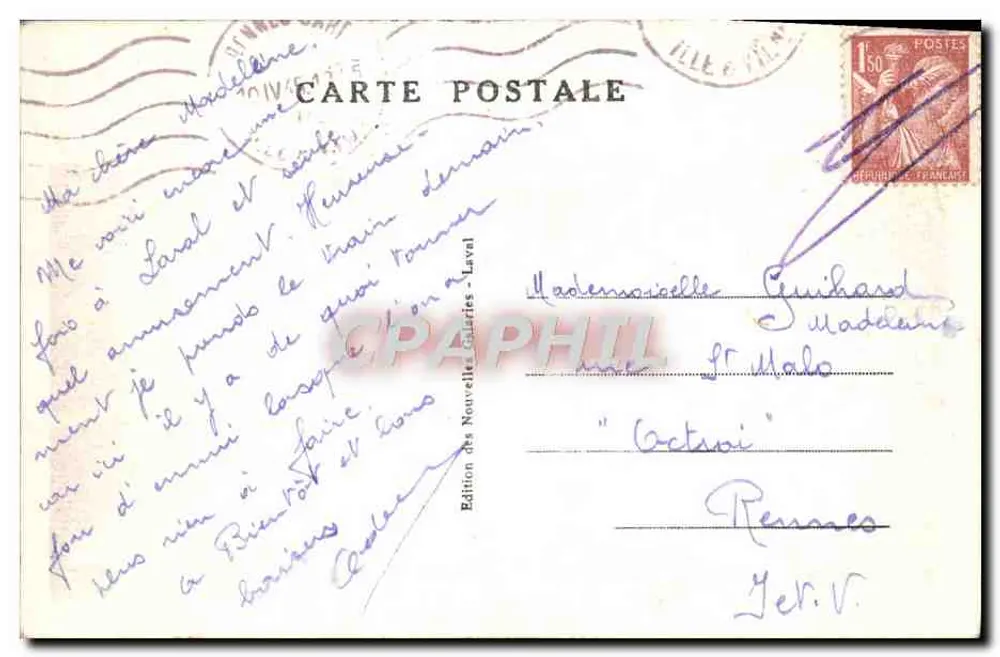 Laval (Mayenne) — Vista geral — N.G. - Verso