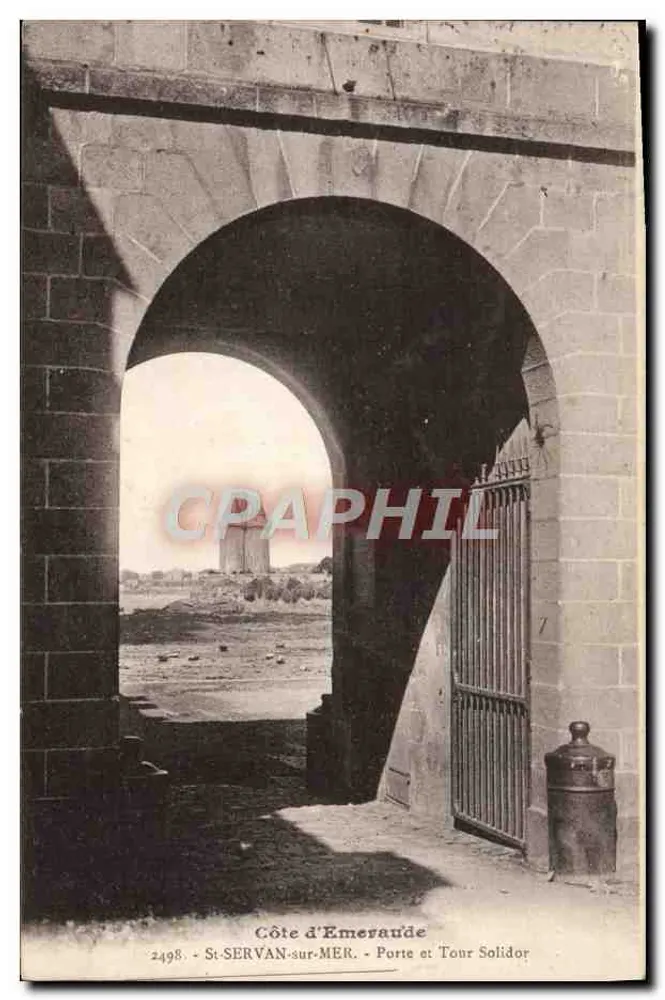 St-SERVAN-sur-MER — Puerta y Torre Solidor — Costa d'Emeraude, n°2498 - Anverso