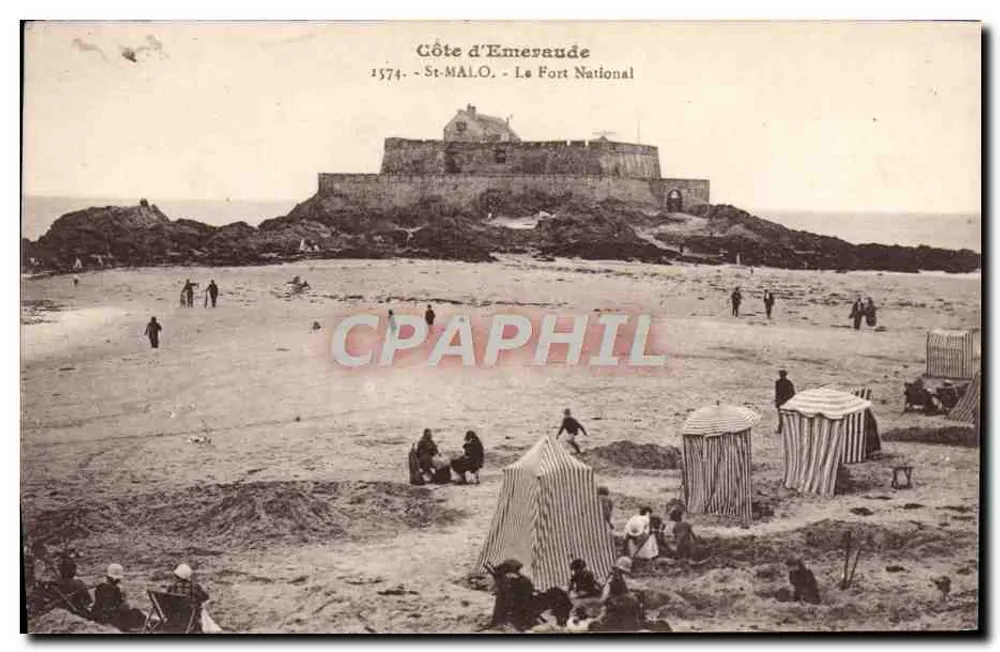 Küste von Emeraude - St-Malo - Nationaler Festung - Vorderseite