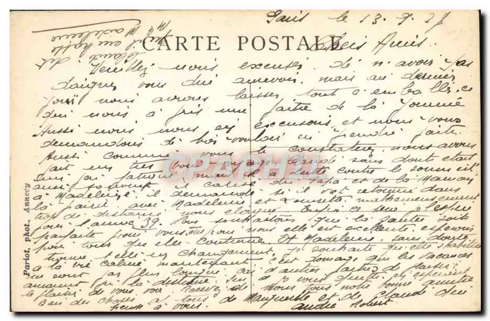 Chamonix — Die Drû-Nadel — Pikturische Orte der Savoie, n°367 - Rückseite