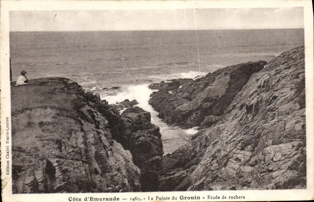Côte d'Émeraude — la Pointe du Grouin — Étude de rochers — Édition Chalet Marie-Louise n°1469 - Vorderseite