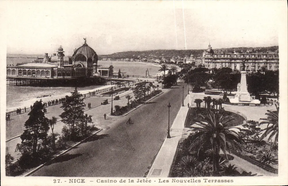 Nice - Casino de la Jetée - Les Nouvelles Terrasses — J. Gilletta et Cie, Nice - Vorderseite