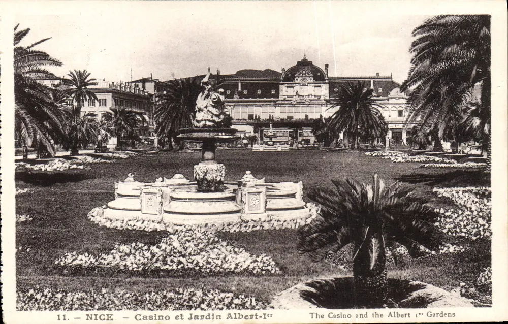 Nice — Casino e Jardim Albert-Ier — J. Gilletta e Cie, Nice - Frente