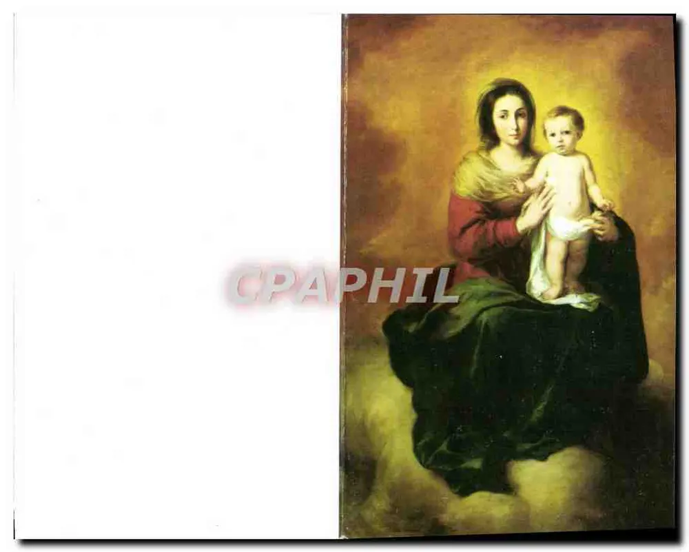 Madonna e Criança — pintura de Bartolomé Esteban Murillo (1618-1682) — editor não visível - Frente
