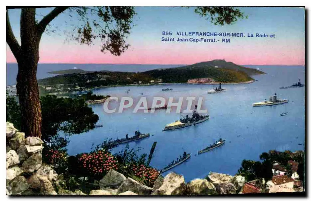 Villefranche-sur-Mer - La Rade et Saint Jean Cap-Ferrat - RM — Verlag Diart & Muhier, Nice - Vorderseite